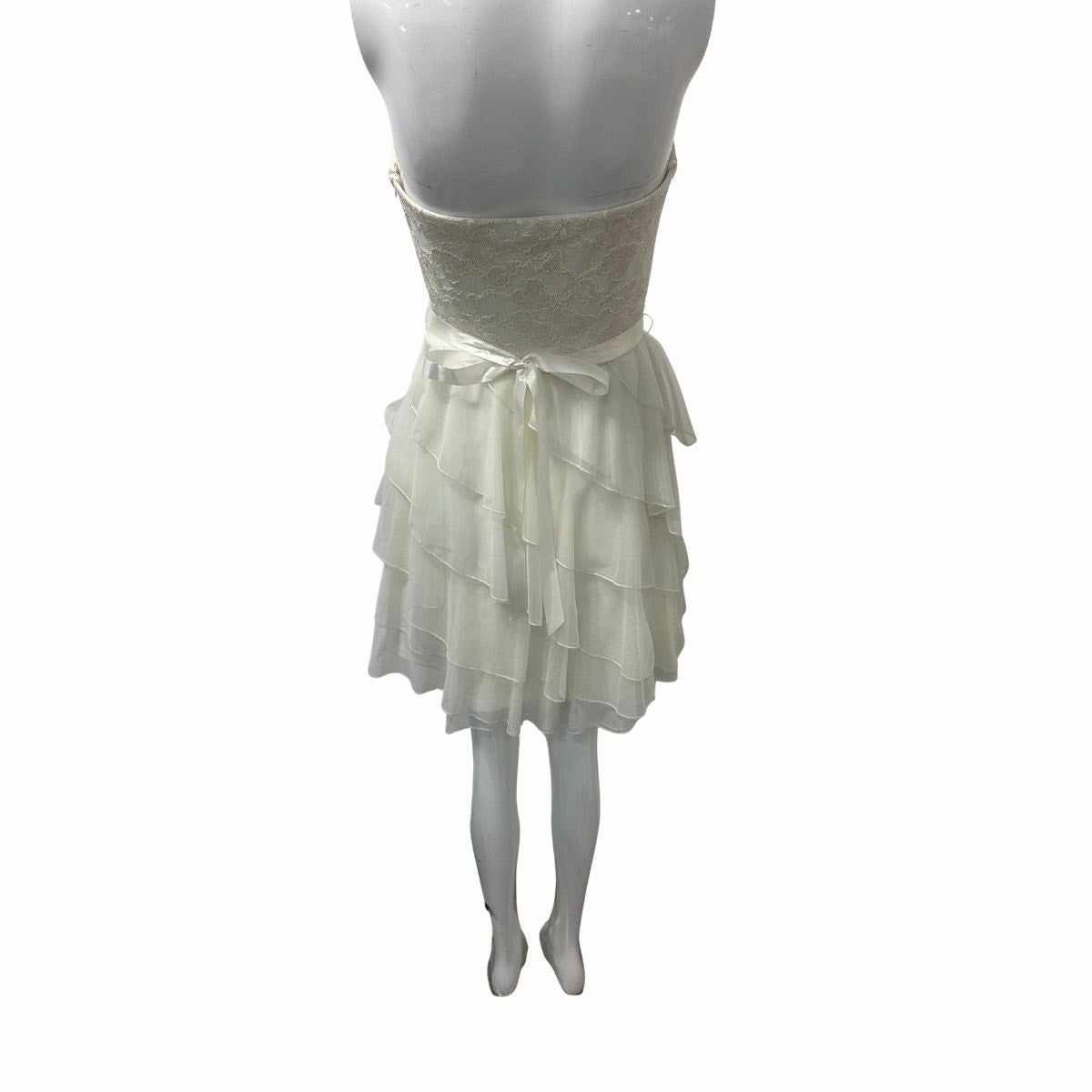 Love Reign Rhinestones Studded Ruffle Tulle Mini Dress Women's