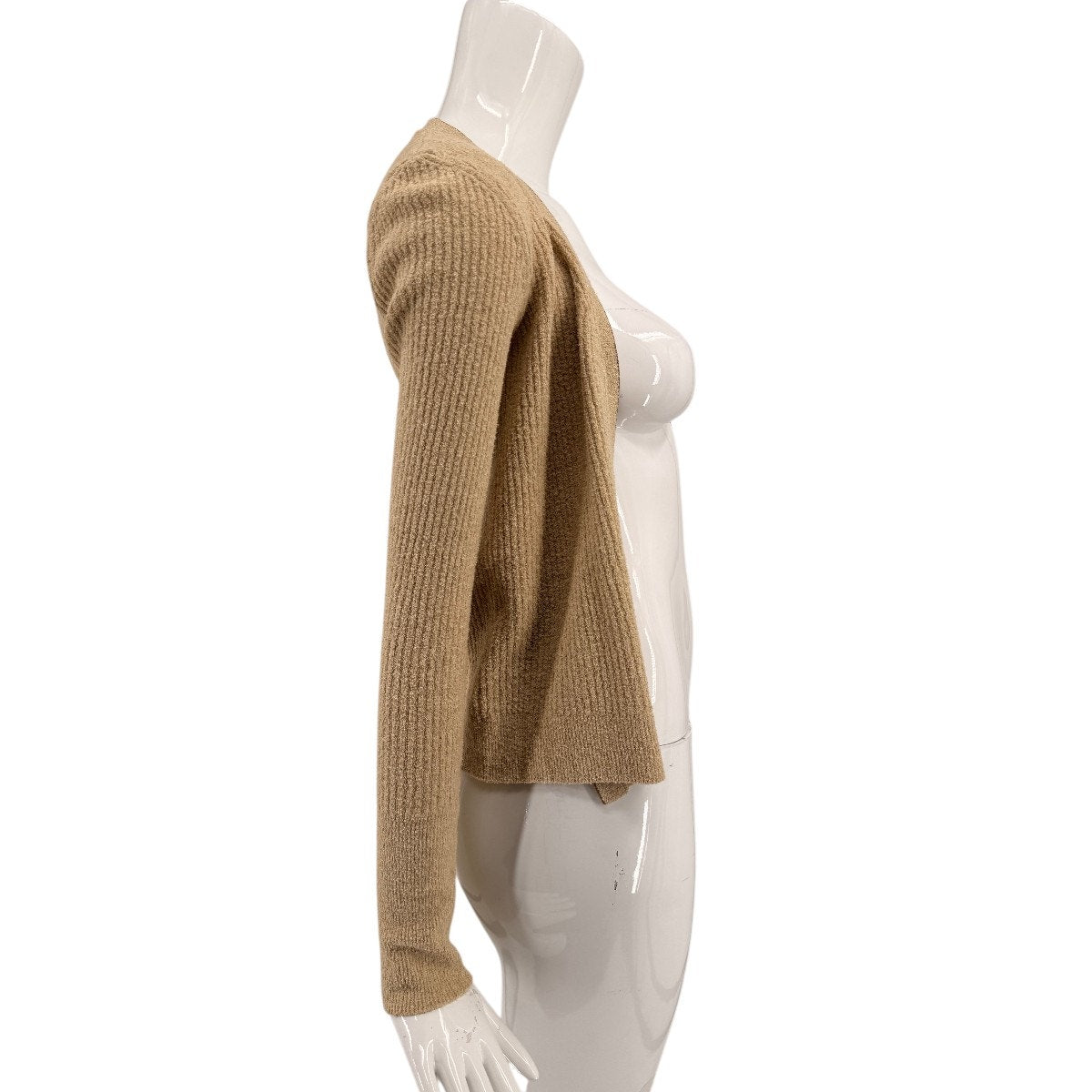 Jacquemus Cotton Blend Ribbed Open Front Cardigan