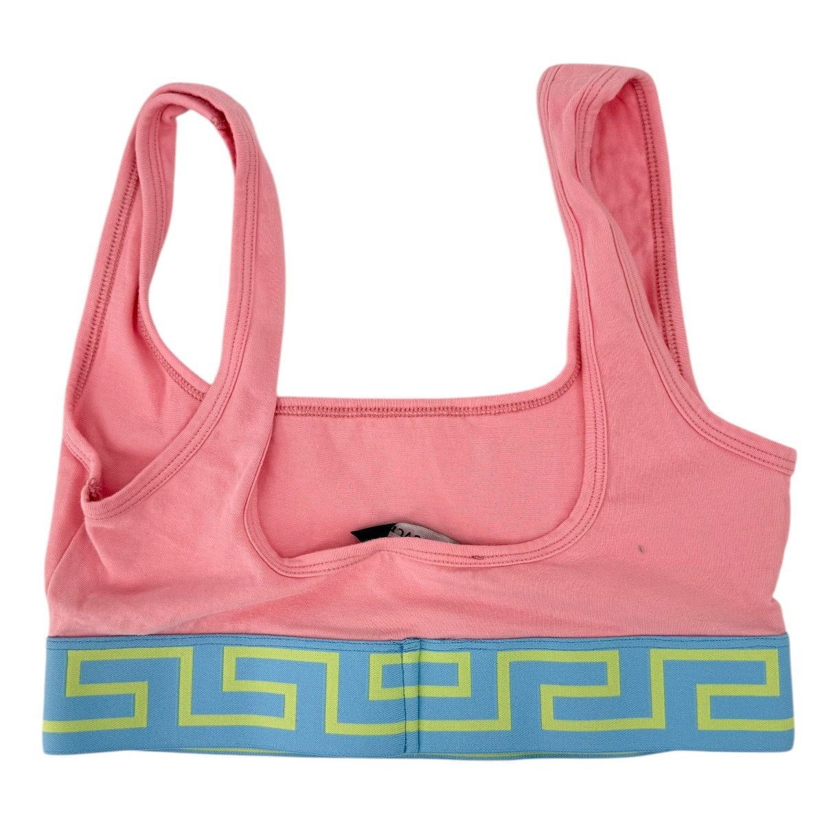 Versace Greca Border Scoop Neck Sports Bra Top