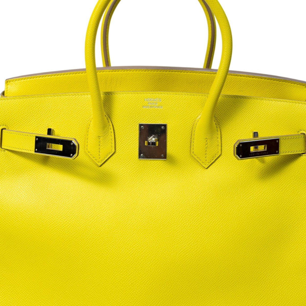 HERMES BIRKIN Epsom Leather PHW Lime Size 35