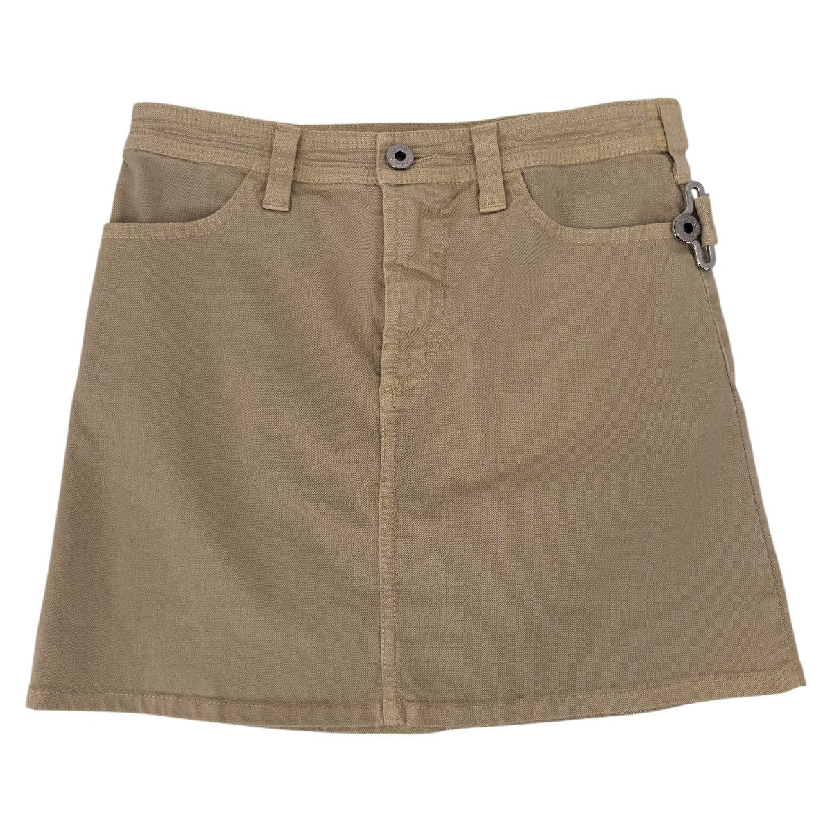 Dolce & Gabbana Cotton Blend Cargo Belted Mini Skirt