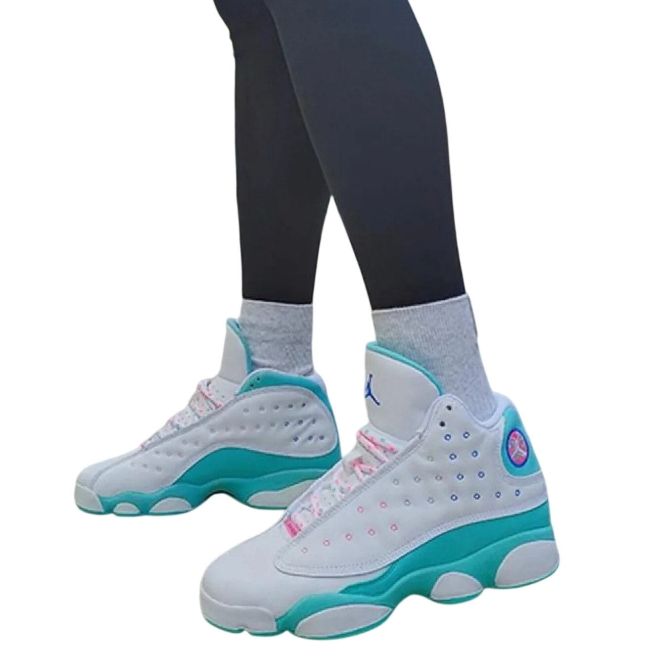 Air Jordan 13 Retro GS Aurora Green Blast Shoes
