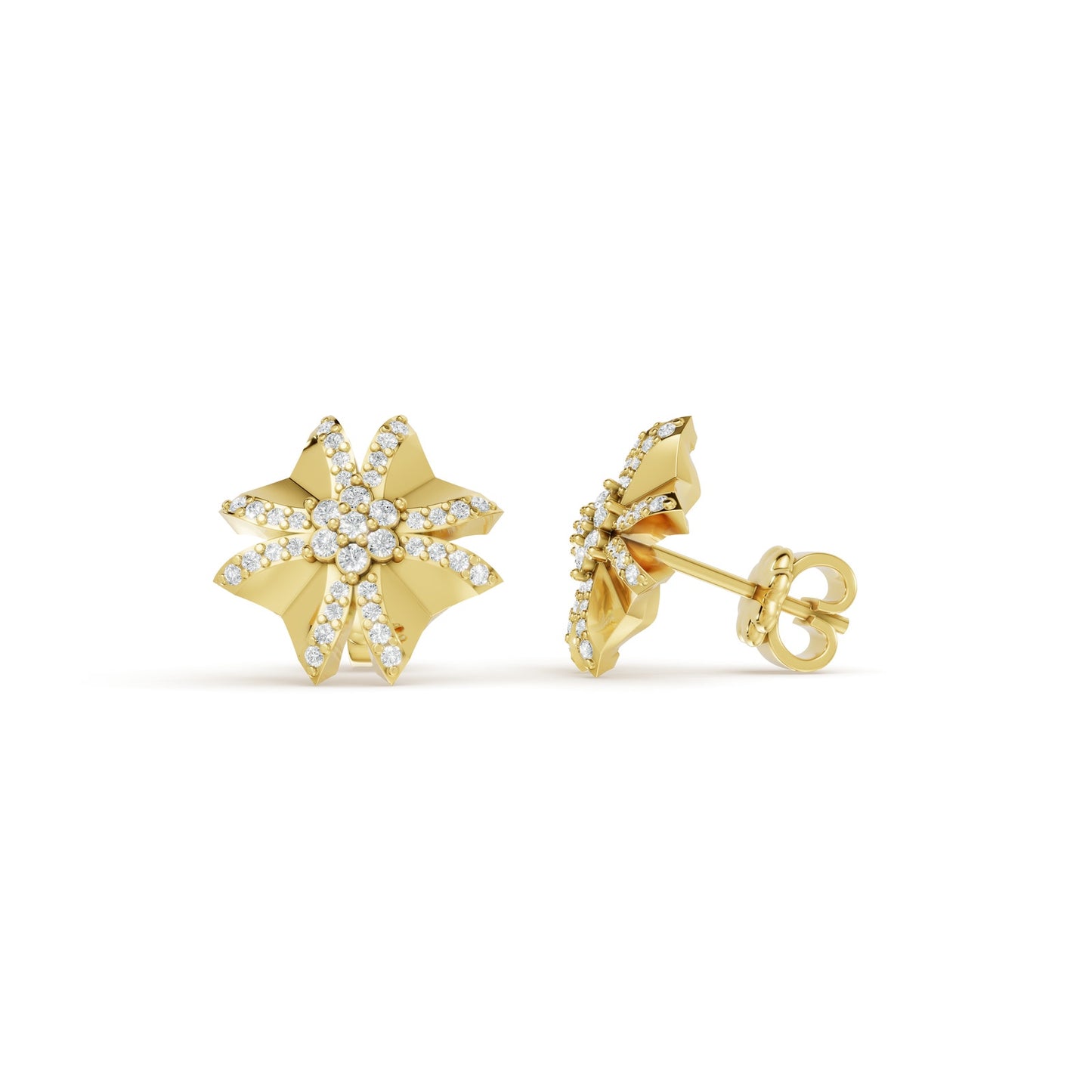 0.35 CTW 14K Yellow Gold Diamond Stud Earrings