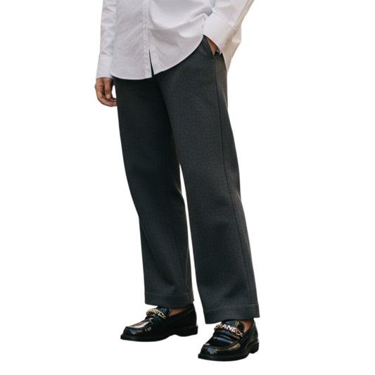 Chanel Patent Leather Logo Chain Flat Loafers