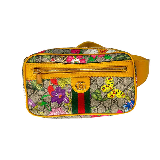 Gucci GG Supreme Monogram Flora Ophidia Belt Bag