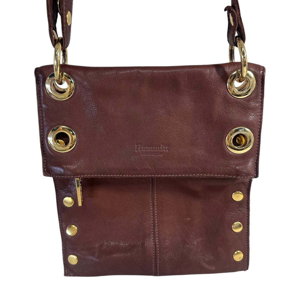 Hammitt Montana Leather Reversible Crossbody Bag Brown