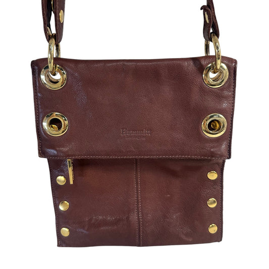 Hammitt Montana Leather Reversible Crossbody Bag Brown