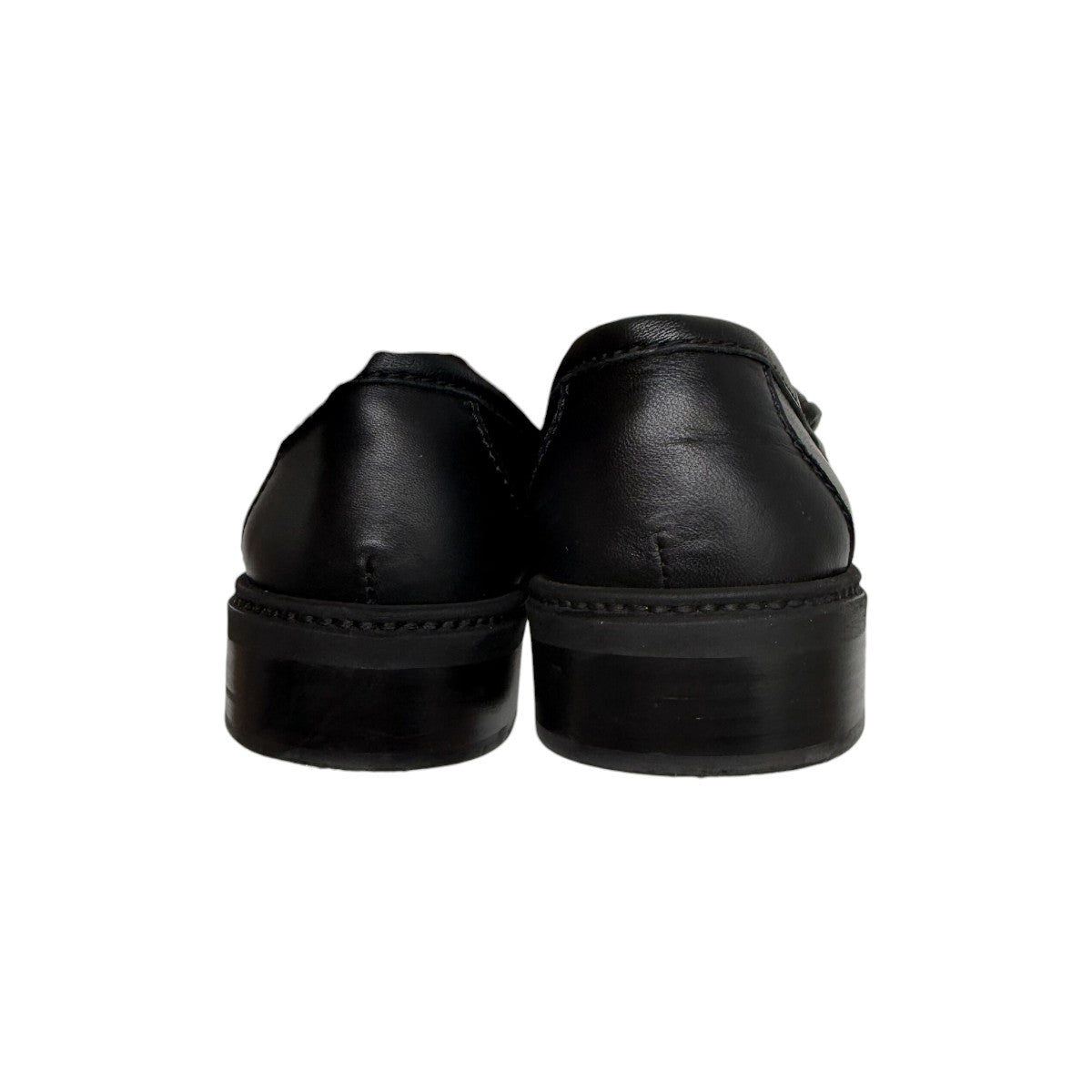 Chanel Black Leather CC Turnlock Quilted Flap Accent Round Toe Loafers