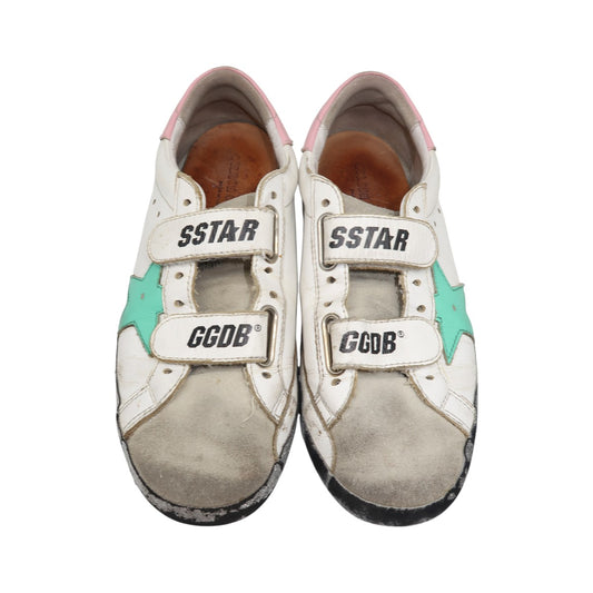 Golden Goose White Leather Superstar Old School Sneakers