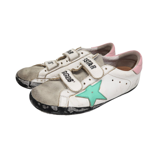 Golden Goose White Leather Superstar Old School Sneakers