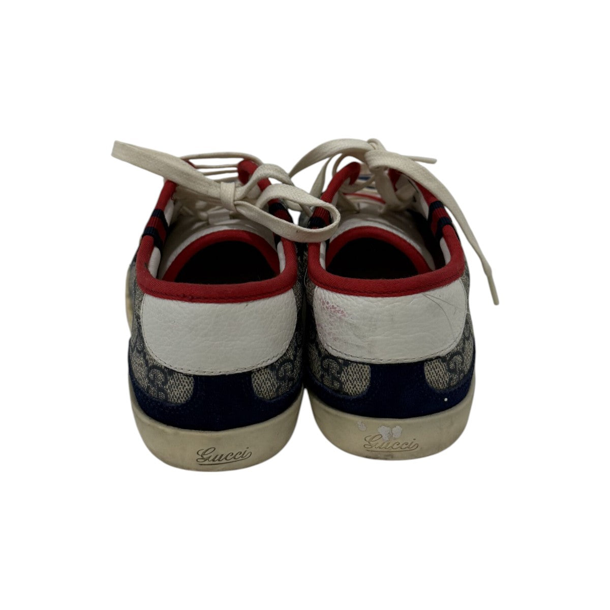 Gucci GG Supreme Multicolor Canvas Suede Barcelona Low-Top Sneakers
