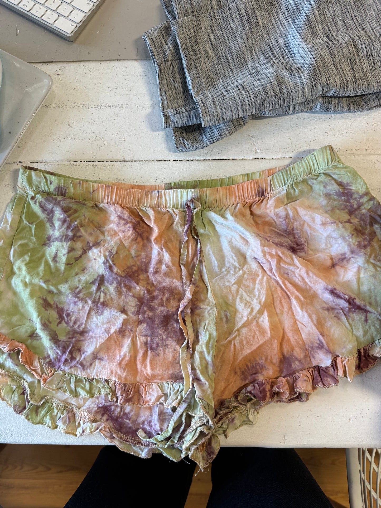 cotton candy LA tie dye shorts