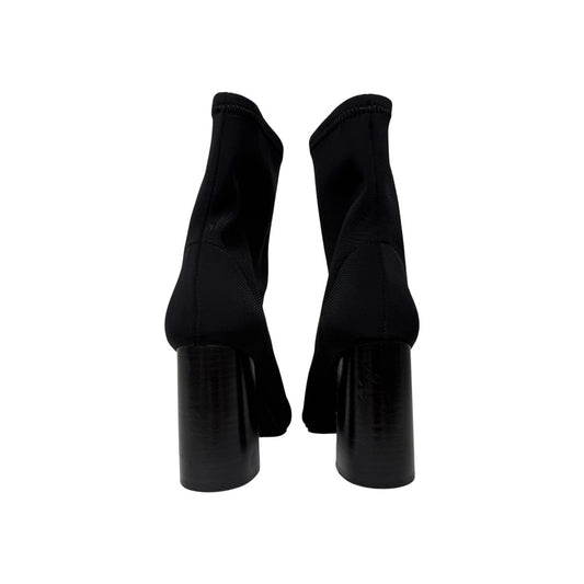 Jeffrey Campbell Siren Black Pointed Toe Block Heel Ankle Boots