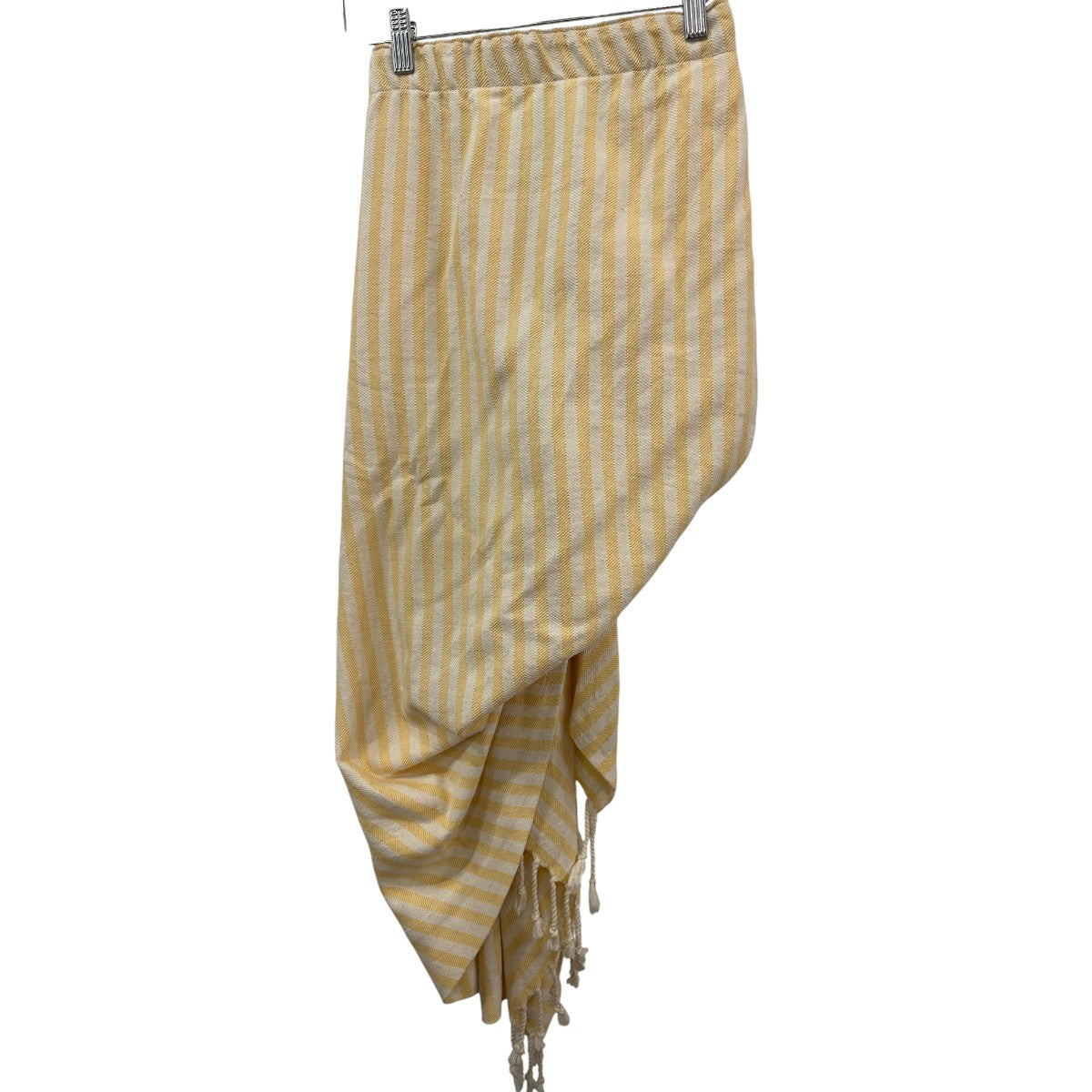 Just Bee Queen Yellow High-Low Sarong Asymmetrical Skirt