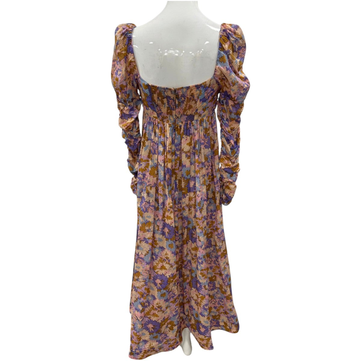 Zimmermann Cotton Floral Print Twist Front Midi Dress Women's