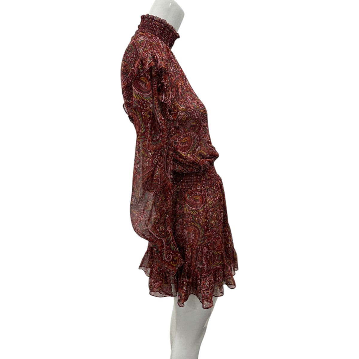 Misa Los Angeles Gianna Paisley Print Smocked Mini Dress Women's