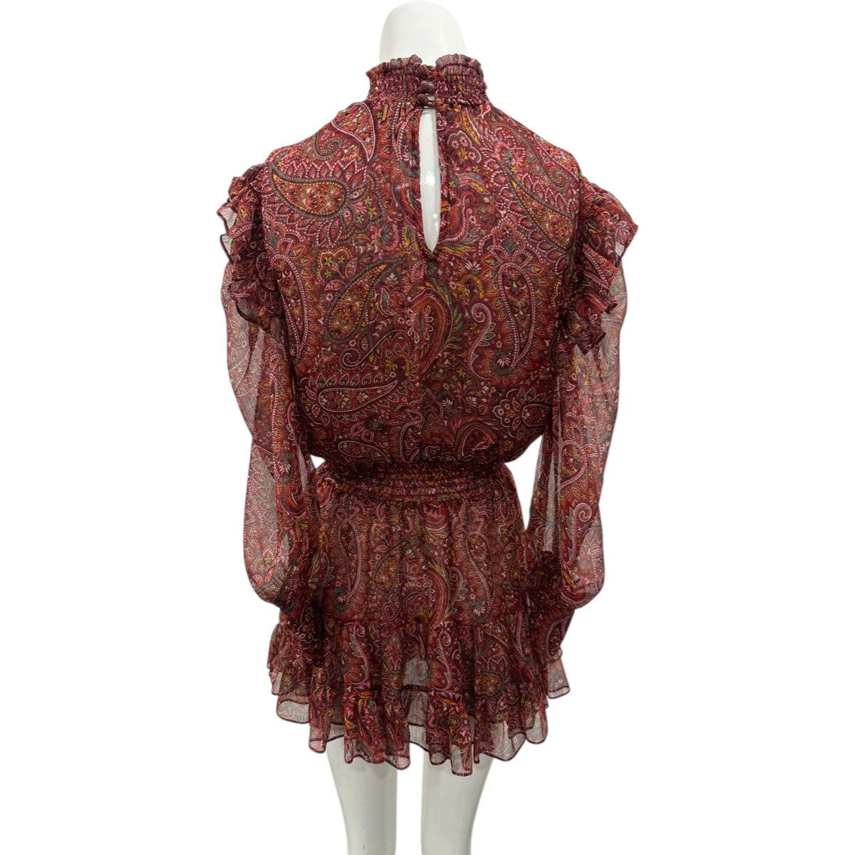 Misa Los Angeles Gianna Paisley Print Smocked Mini Dress Women's