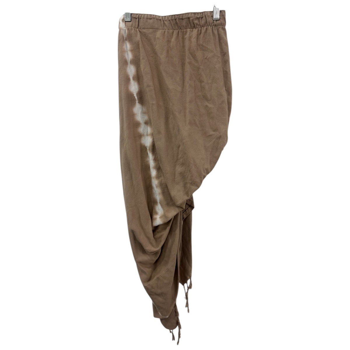 Just Bee Queen Brown Cotton Ruffle Accent High-Low Midi Skirt  Women's