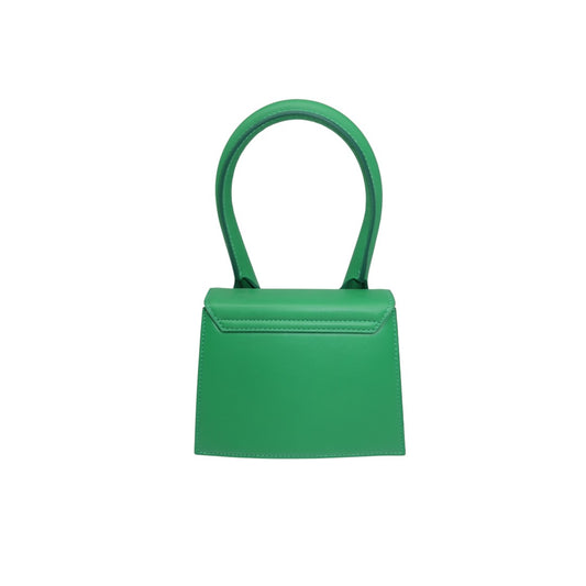 Jacquemus Green Leather Le Chiquito Moyen Top Handle Tote Bag
