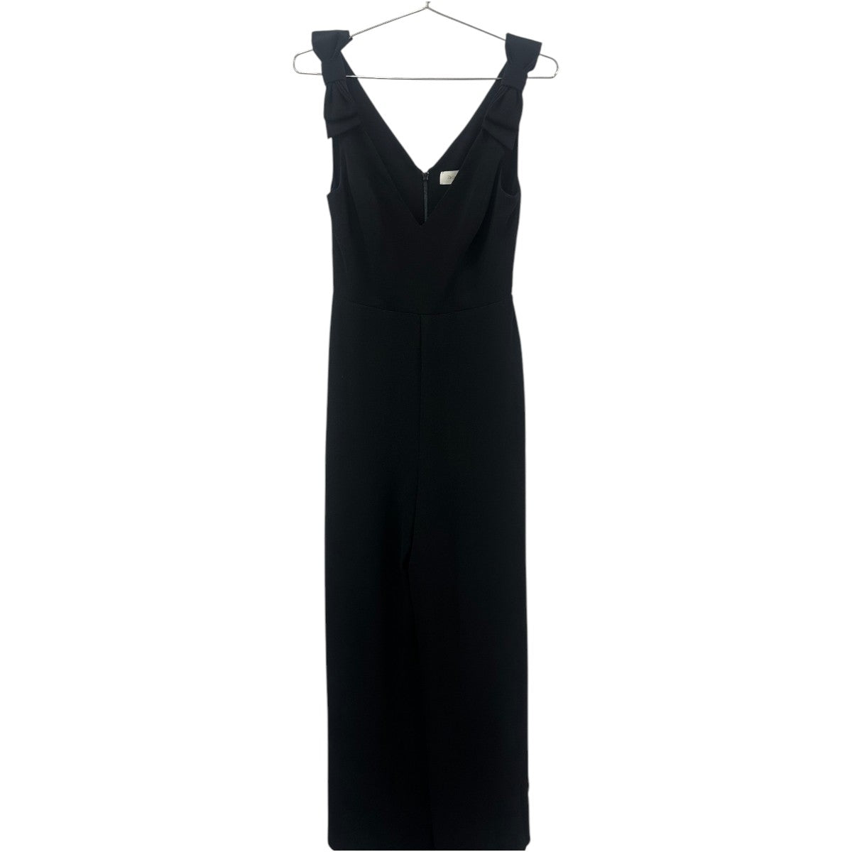 Zimmermann Black Crepe Espionage Bow Plunging V-Neck Creep Dress Women's
