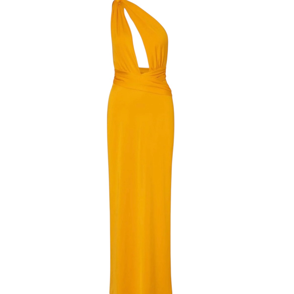 NWT Baobab Nylon Blend Lola Maxi Evening Dress Yellow Women's Size M