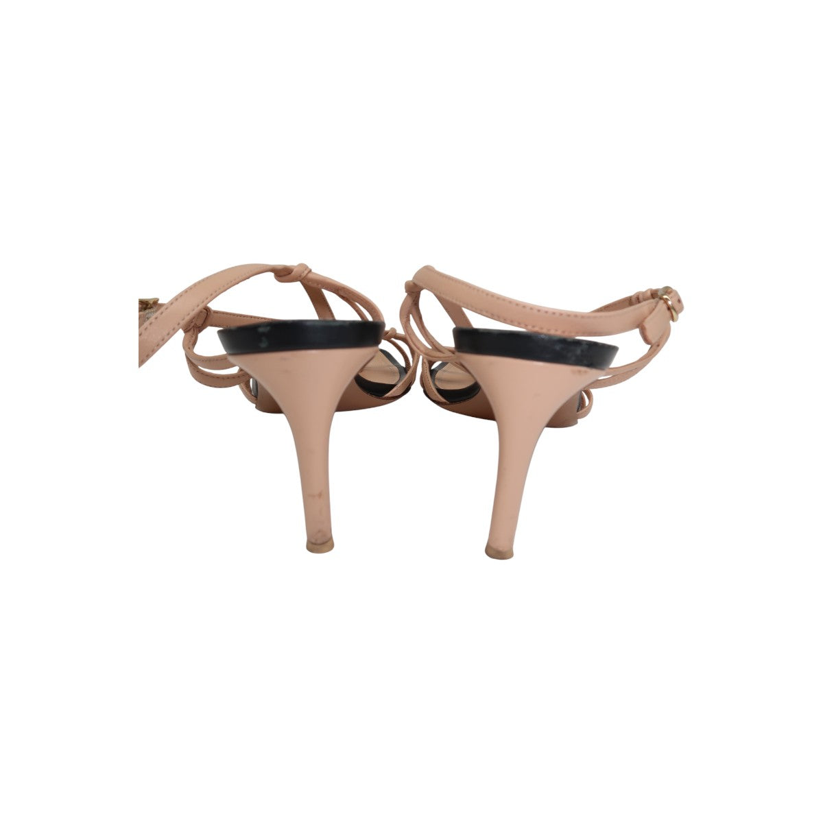 Zimmermann Beige Leather Knotted Strappy Open Toe Heel Sandals
