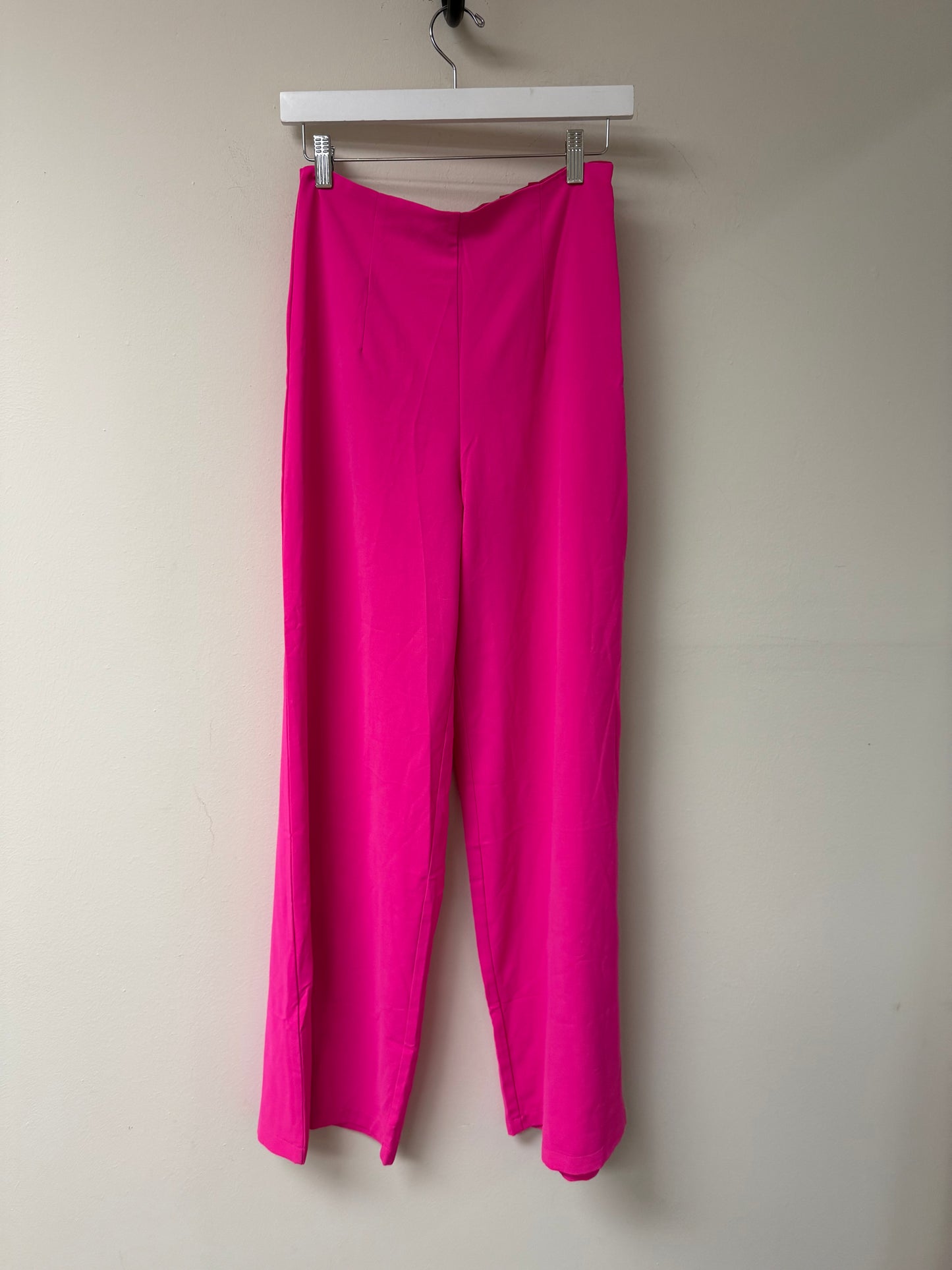 Do+Be Magic Straight Dress Pants Hot Pink High Waist Wide Leg Trousers Size S