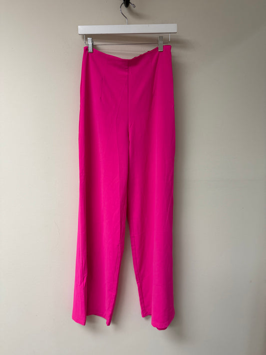 Do+Be Magic Straight Dress Pants Hot Pink High Waist Wide Leg Trousers Size S