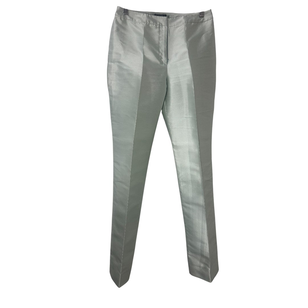 Gianni Versace  Cropped Metallic Silk-Blend Pants