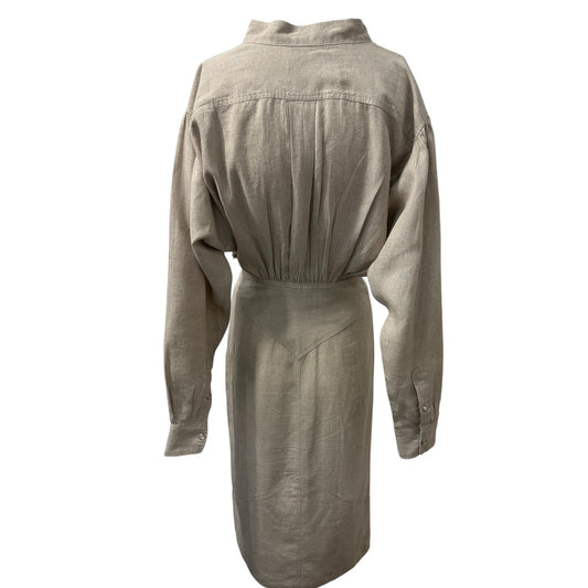 Isabel Marant Etoile  MIdi Length Shirt Dress Beige