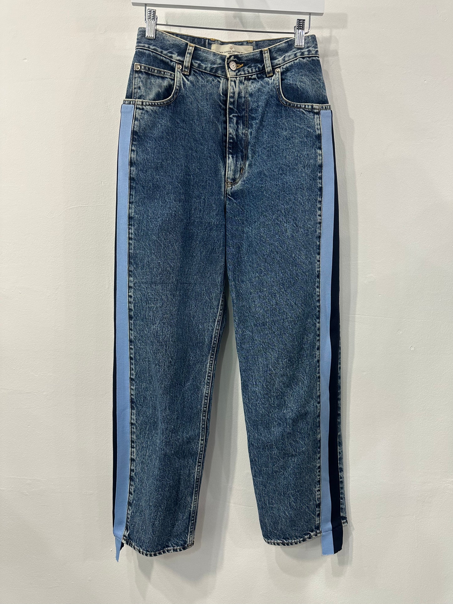 Golden Goose Deluxe Brand Cotton Venezia Denim Straight Jeans Blue Size 26