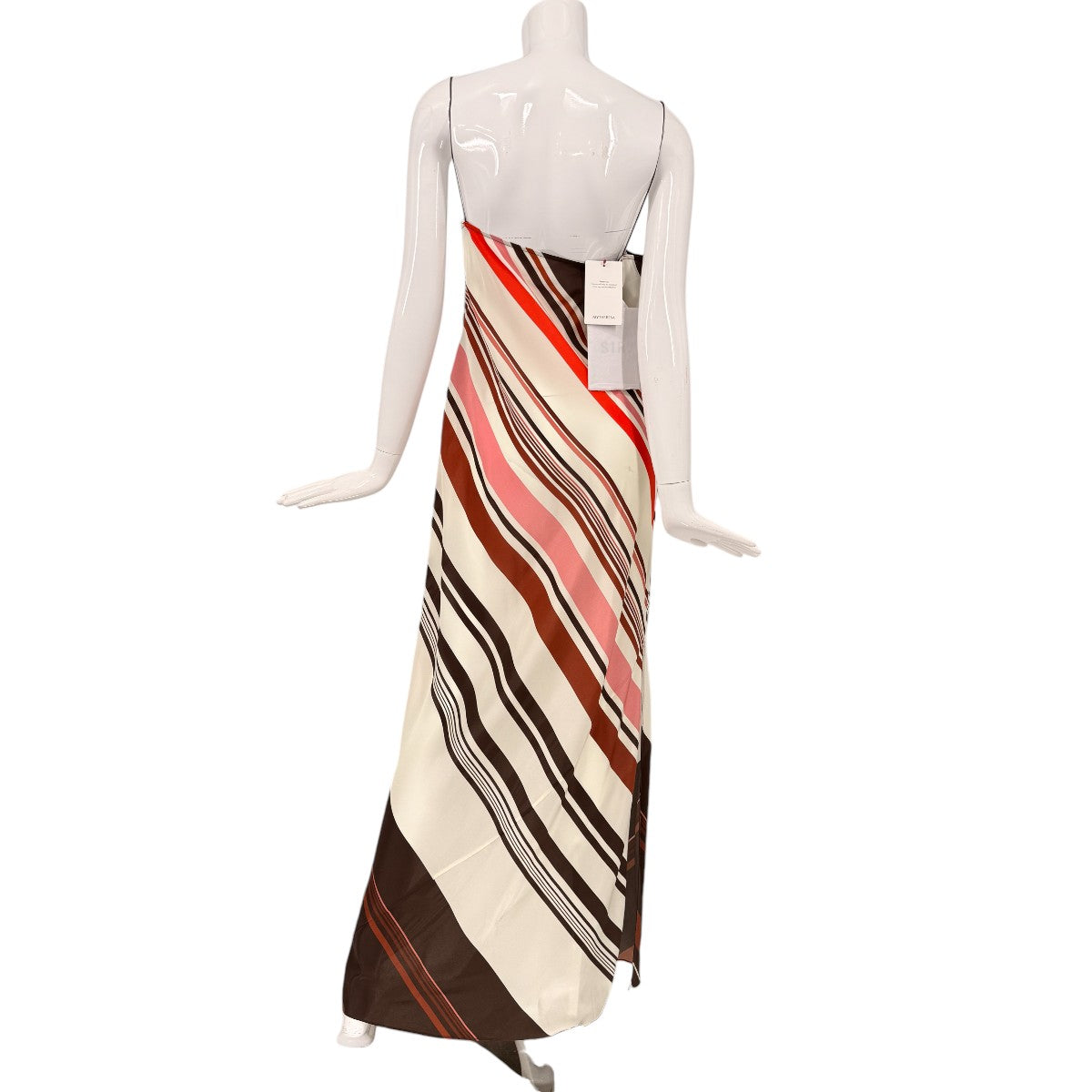 SIR. Silk Satin Thistle Striped Maxi Dress