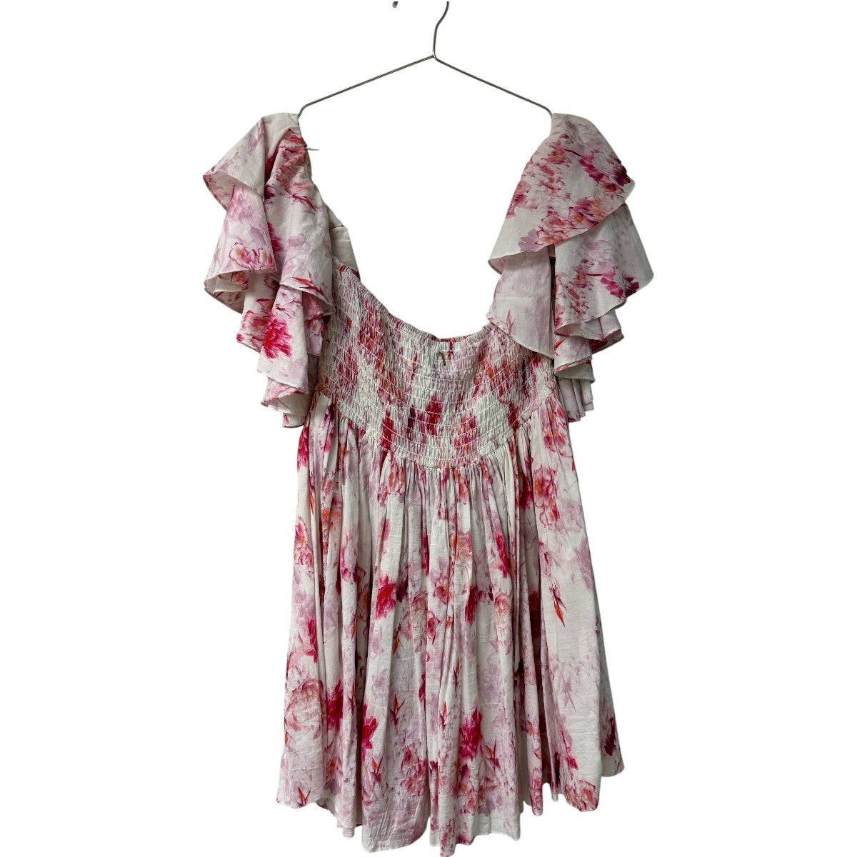 Misa Los Angeles Rose Flora Dina Off Shoulder Short Mini Dress Women's