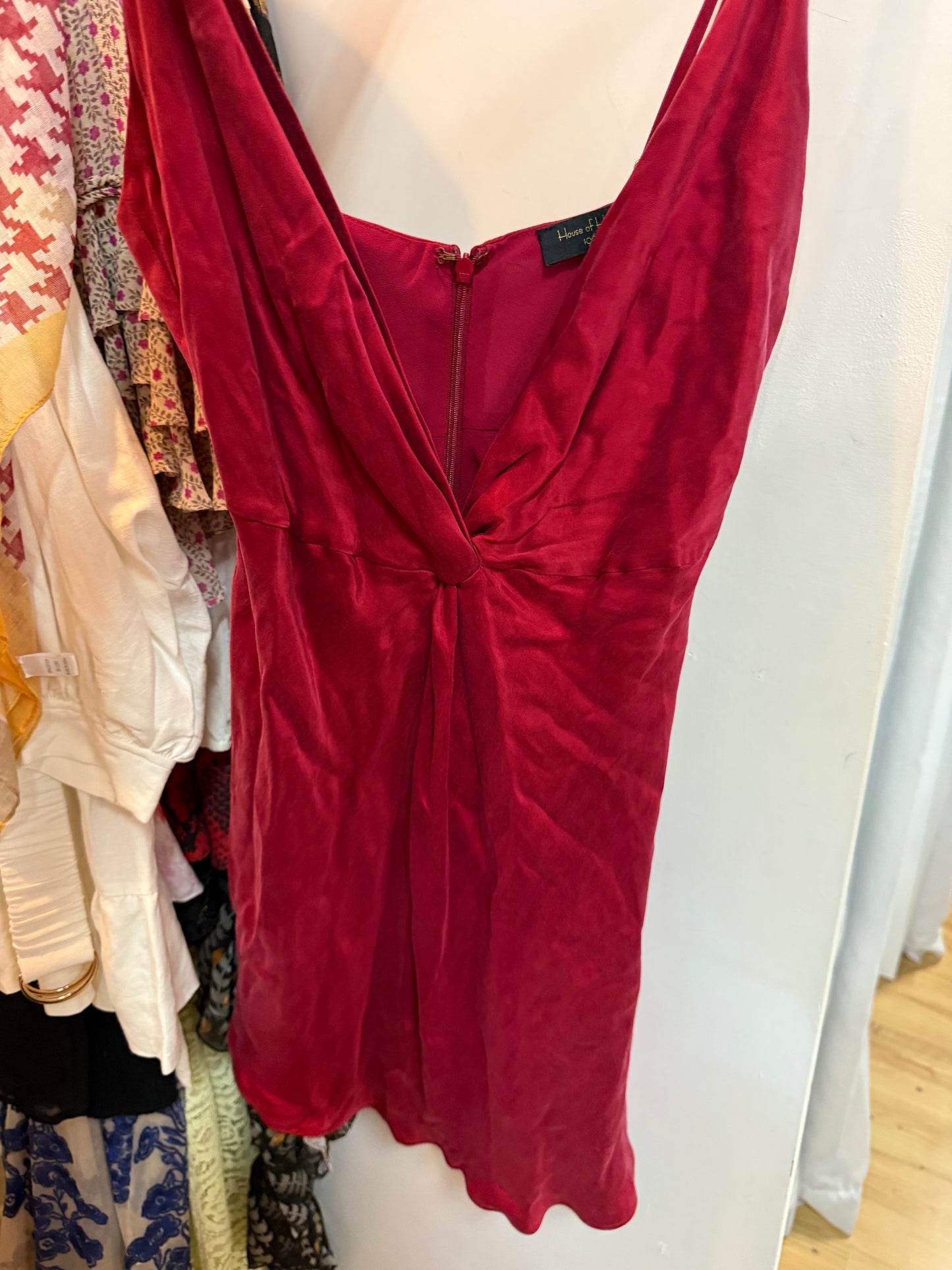 house of Harlow red dress x revolve Adriana Diaz 103