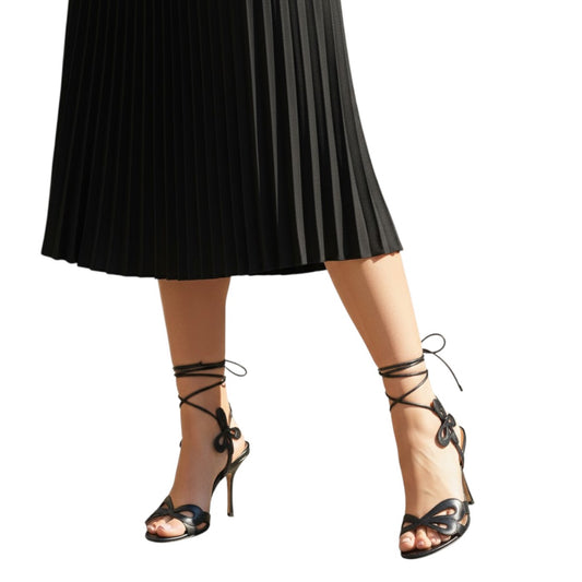 Jimmy Choo Leather Penny Butterfly Open-Toe Strappy Sandals