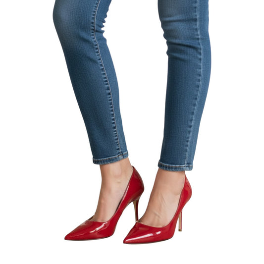 Jimmy Choo Patent Leather Agnes Pointed Pumps Heels