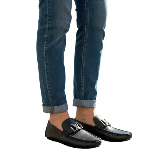 Louis Vuitton Calf Leather Epi Grained LV Logo Monte Carlo Moccasin Loafers