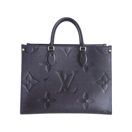Louis Vuitton Leather Monogram OnTheGo GM Tote Bag Black