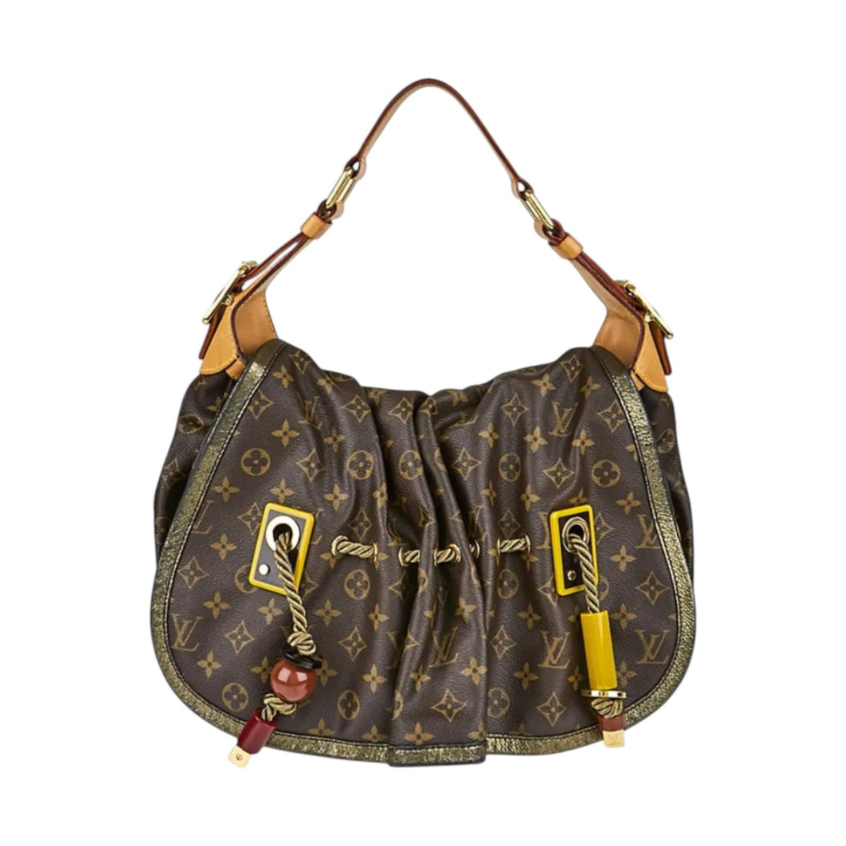Louis Vuitton Limited Edition Monogram Canvas Kalahari Shoulder Bag Brown