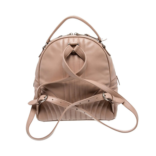 Prada Milano Diagramme Leather Logo Accent Zip-Around Backpack Pink
