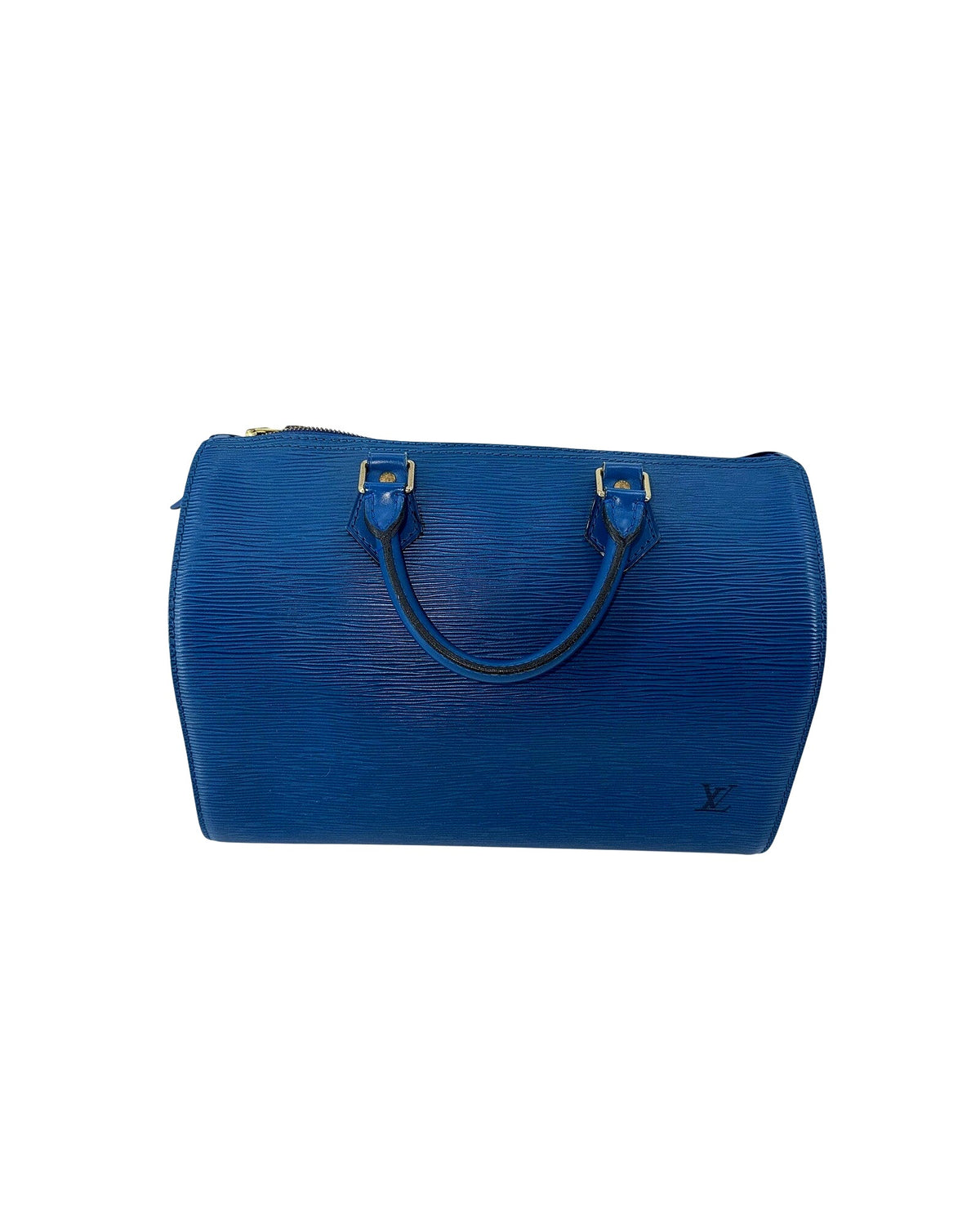Louis Vuitton Epi Leather Speedy 30 Toledo Blue Top Handle Bag Vintage