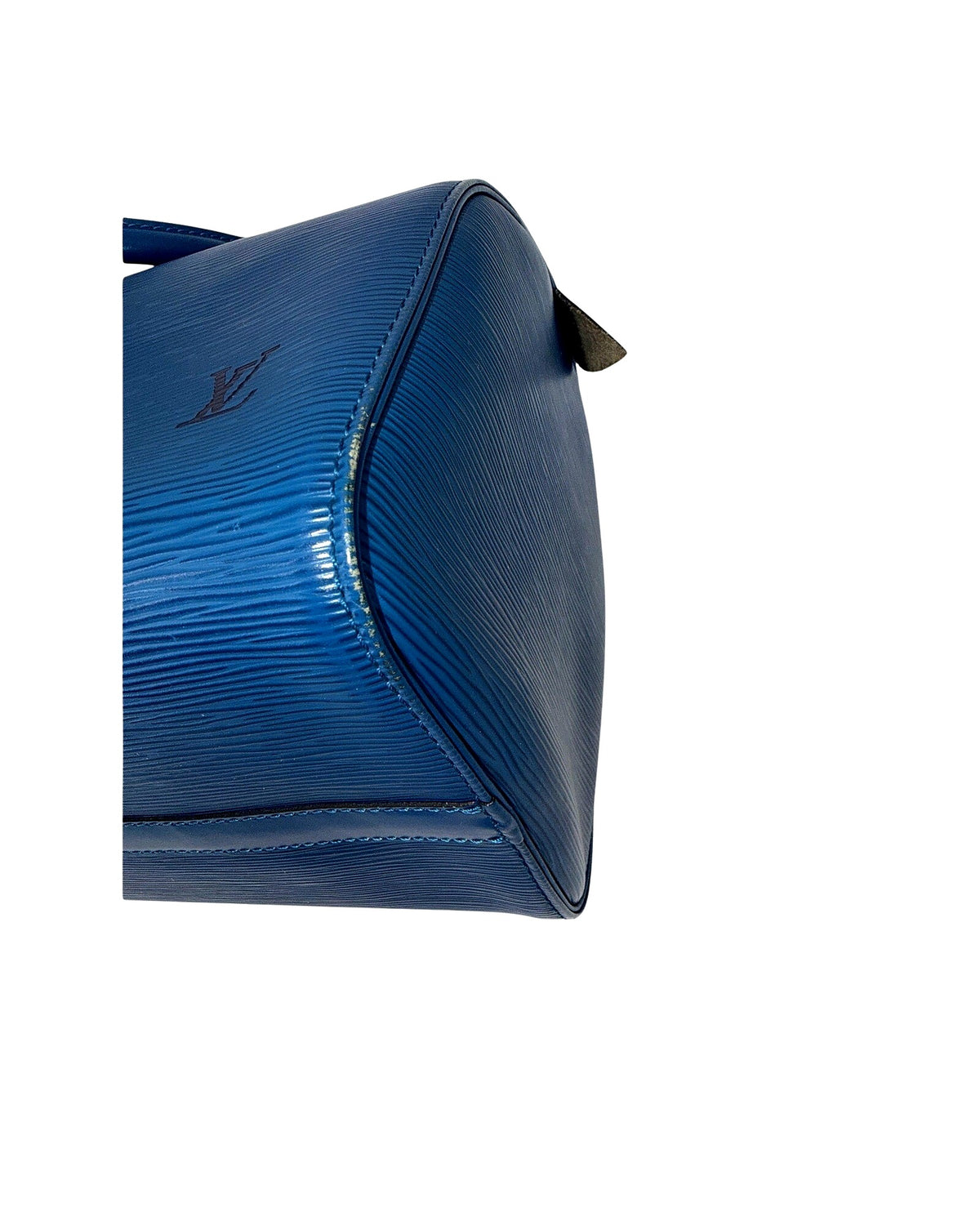 Louis Vuitton Epi Leather Speedy 30 Toledo Blue Top Handle Bag Vintage