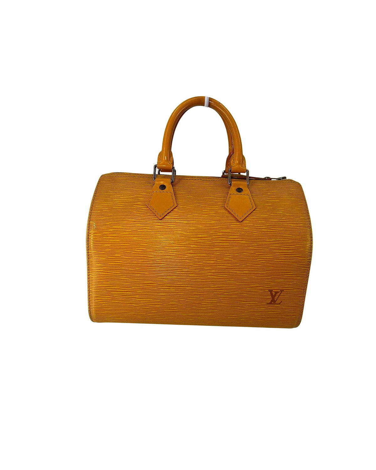 Louis Vuitton Epi Leather Speedy 25 Tassil Yellow Top Handle Bag Vintage