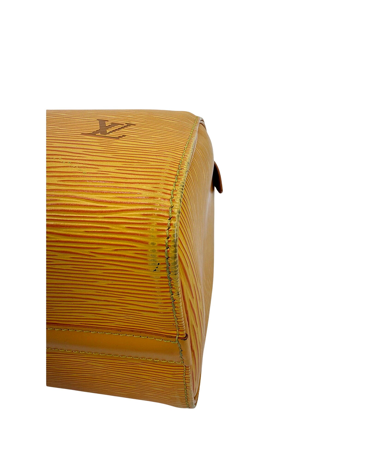 Louis Vuitton Epi Leather Speedy 25 Tassil Yellow Top Handle Bag Vintage