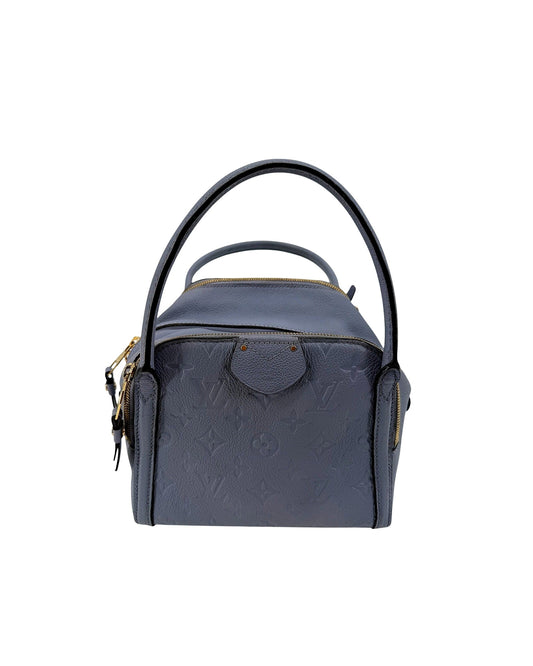 Louis Vuitton Marais BB Monogram Empreinte Light Blue Leather Top Handle Bag