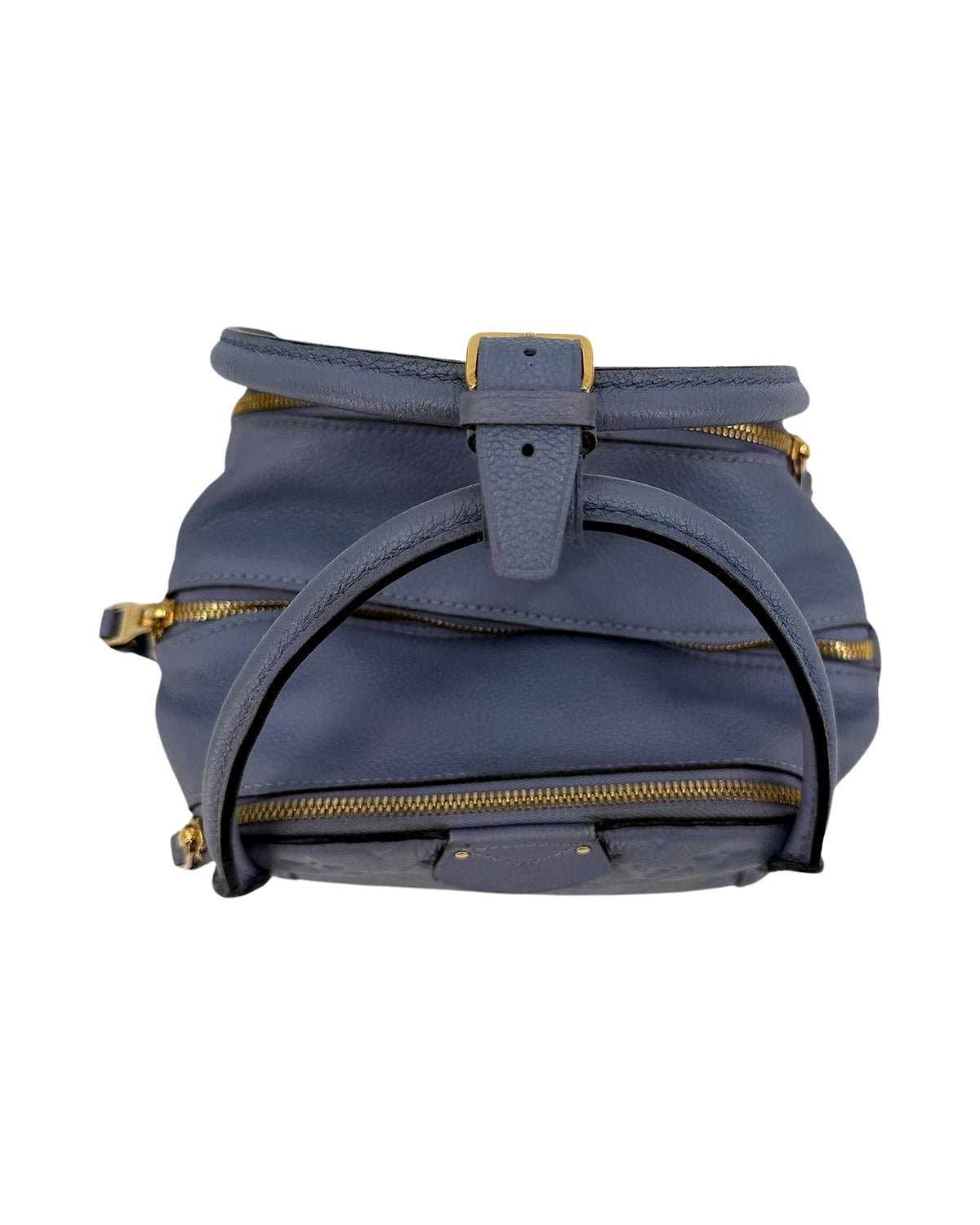 Louis Vuitton Marais BB Monogram Empreinte Light Blue Leather Top Handle Bag