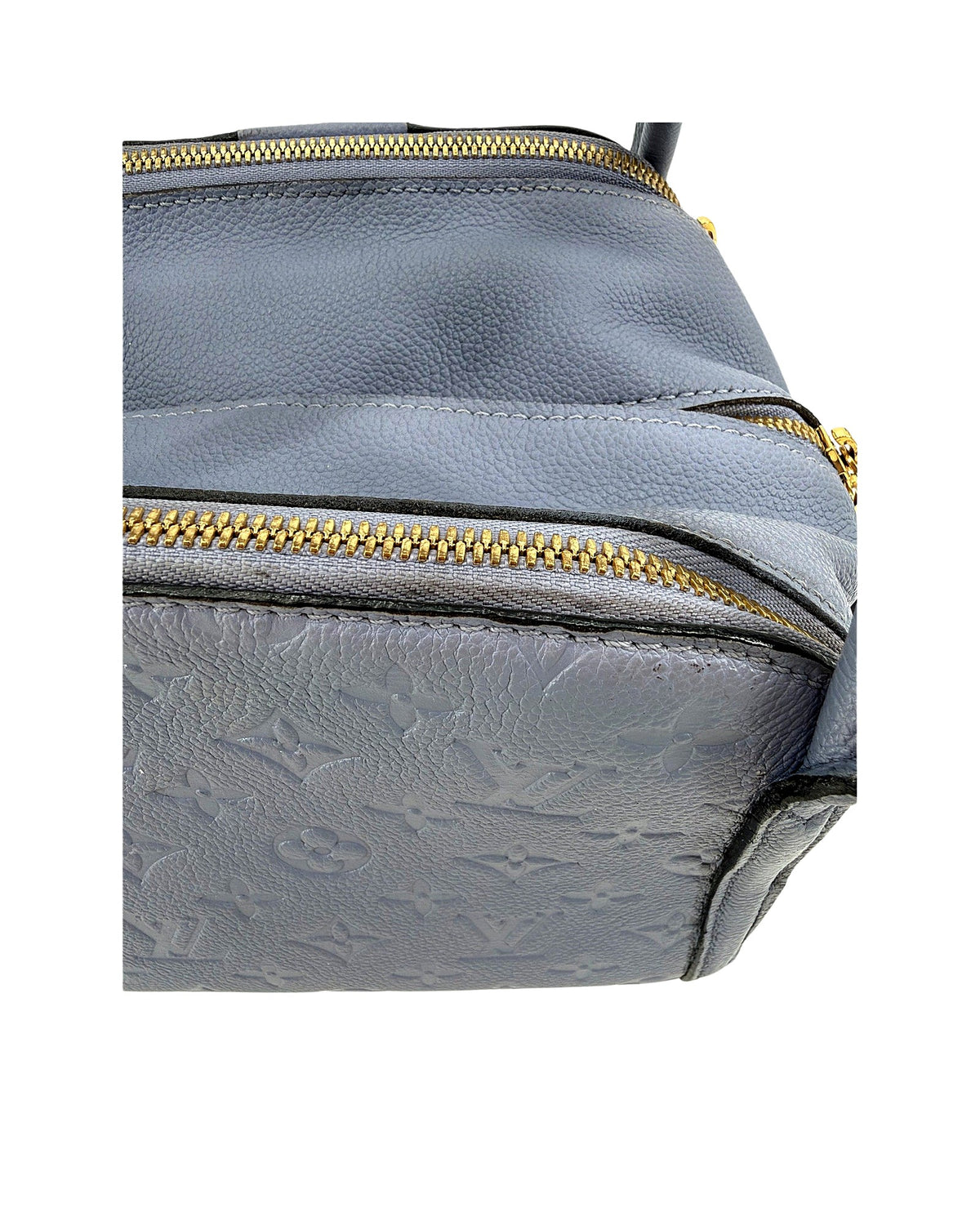 Louis Vuitton Marais BB Monogram Empreinte Light Blue Leather Top Handle Bag