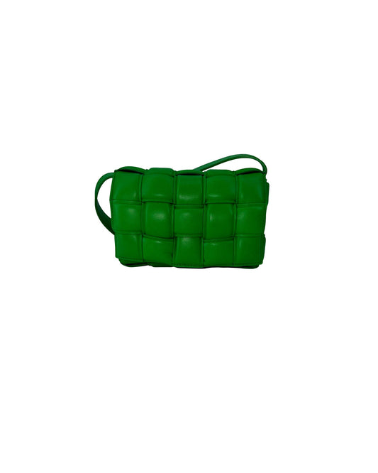 Bottega Veneta Padded Cassette Crossbody Parakeet Green