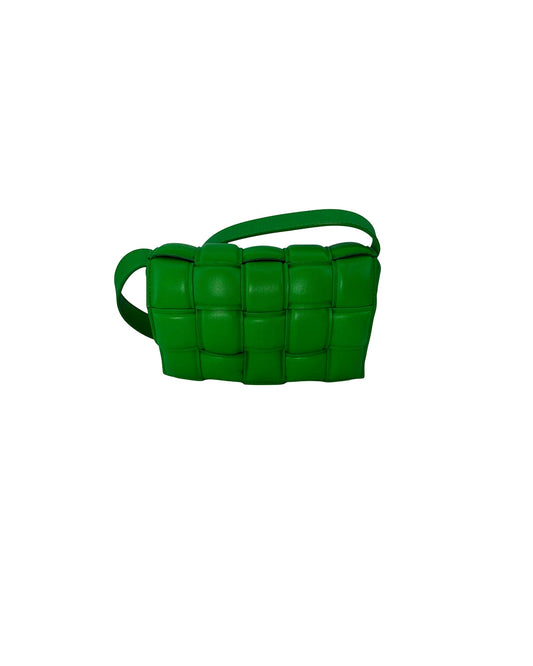 Bottega Veneta Padded Cassette Crossbody Parakeet Green