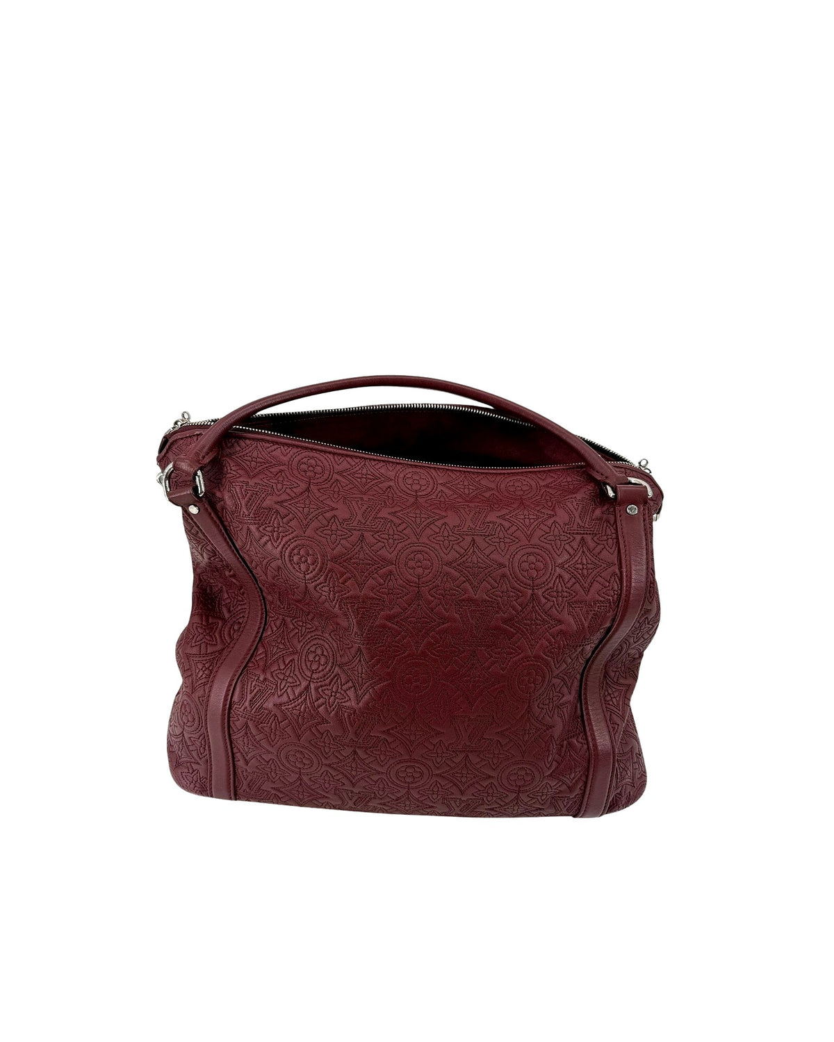 Louis Vuitton Antheia Ixia PM Bordeaux Monogram Lambskin Hobo Shoulder Bag